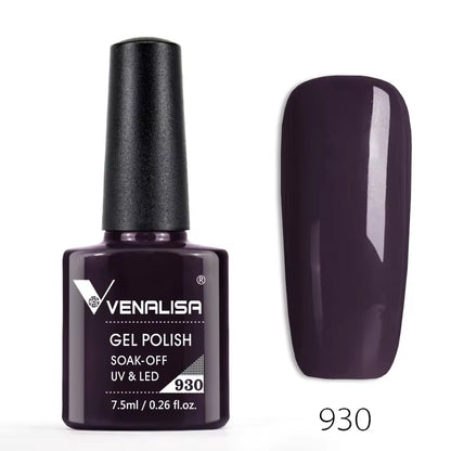 Professional Nail Gel Polish - 60 Colors, TPO-Free, HEMA-Free, Odorless, Organic UV Gel Varnish for Soak-Off Nail Art