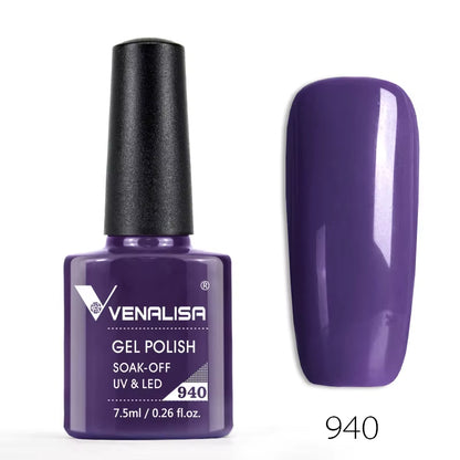 Professional Nail Gel Polish - 60 Colors, TPO-Free, HEMA-Free, Odorless, Organic UV Gel Varnish for Soak-Off Nail Art