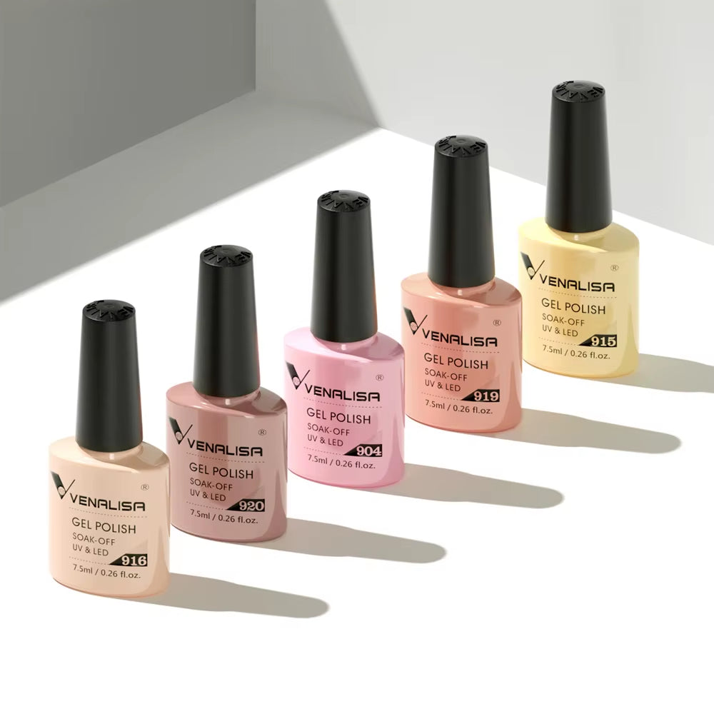 Professional Nail Gel Polish - 60 Colors, TPO-Free, HEMA-Free, Odorless, Organic UV Gel Varnish for Soak-Off Nail Art