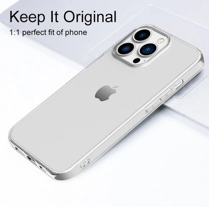 Premium Ultra-Thin Clear Silicone Case for iPhone 15, 14, 13, 12, 11 Pro, XS Max, Mini, XR, X, 7, 8, 6S Plus, 6, SE (2020, 2022, 2016), 5, 5S - Back Cover
