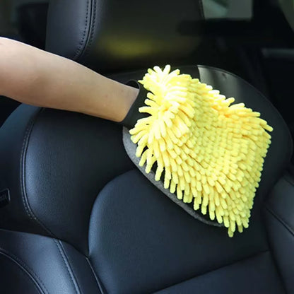 Coral Mitt Car Wash Glove - Soft, Anti-Scratch Cleaning Tool for Car Waxing and Detailing
