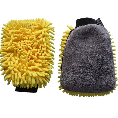 Coral Mitt Car Wash Glove - Soft, Anti-Scratch Cleaning Tool for Car Waxing and Detailing