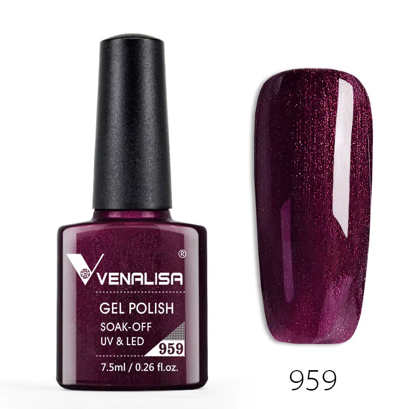 Professional Nail Gel Polish - 60 Colors, TPO-Free, HEMA-Free, Odorless, Organic UV Gel Varnish for Soak-Off Nail Art