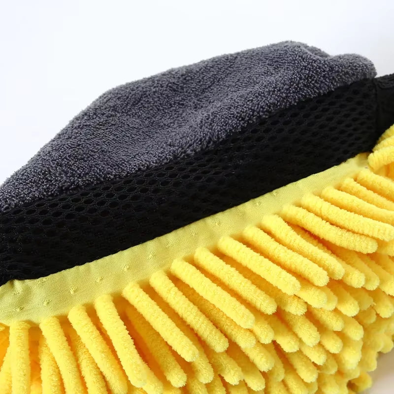 Coral Mitt Car Wash Glove - Soft, Anti-Scratch Cleaning Tool for Car Waxing and Detailing