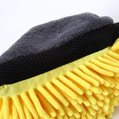 Coral Mitt Car Wash Glove - Soft, Anti-Scratch Cleaning Tool for Car Waxing and Detailing
